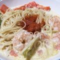 クックV4WJS0☆'s cooksnap of when they made 簡単！イクラとエビのクリームパスタ.