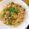 hime1031's cooksnap of when they made 冷凍うどんで♪バターと塩昆布の釜玉うどん.