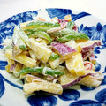 マダムカフェ♡'s cooksnap of when they made さつま芋・きゅうり・カニカマのマヨサラダ.
