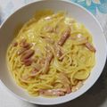 ☆yuuyu☆'s cooksnap of when they made カルボナーラ 簡単濃厚 牛乳.
