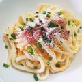 あたりめっこ's cooksnap of when they made パパッと簡単♪カルボナーラ風うどん.