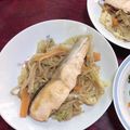 余接20's cooksnap of when they made たっぷり野菜と鮭のチャンチャン焼き.