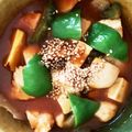 beroneete's cooksnap of when they made 揚げない♪豚小間とさつま芋で秋色酢豚☆.