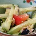 稲沢ゆり's cooksnap of when they made トマト きゅうり ツナ中華風サラダ.