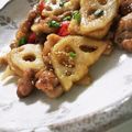 メイ1014's cooksnap of when they made ご飯が進む！豚コマとレンコンの甘酢炒め★.