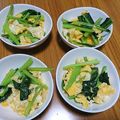 ボブキューブ's cooksnap of when they made 小松菜と卵の炒め物.