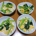ボブキューブ's cooksnap of when they made 小松菜と卵の炒め物.