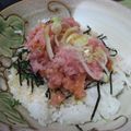 ゆぅづま's cooksnap of when they made ごま油が決め手♪ネギトロ丼.
