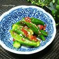 かおりかざり's cooksnap of when they made オクラの梅ポン酢和え.