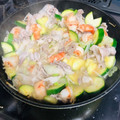 しむゆき's cooksnap of when they made エビ☆豚コマ☆ズッキーニの中華炒め.