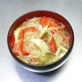 ☆ありか358☆'s cooksnap of when they made みょうがとパプリカと春雨のごまみそ味つけ.