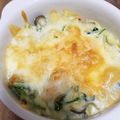 米ゆいﾁｬﾝ's cooksnap of when they made 簡単♡大好きなほうれん草とエビのグラタン.