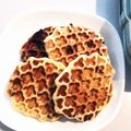 キリンソウ's cooksnap of when they made 朝食に！お箸でワッフル（イースト使用）.