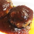 ましろ0401's cooksnap of when they made 照り焼きソースの基本的なハンバーグ.
