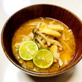 azbjbn's cooksnap of when they made 簡単！大根の皮と油揚げのお味噌汁.