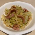 クックQPU4ZJ☆'s cooksnap of when they made キャベツとウィンナーのソース炒め.