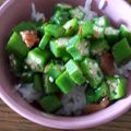 よーこ☆ガッキー's cooksnap of when they made オクラの梅和え.
