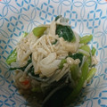 凪なぎ's cooksnap of when they made 小松菜とえのきとカニカマのおひたし.