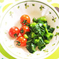 ぐりtoぐら's cooksnap of when they made レンジで簡単♪つるむらさきのおひたし.