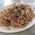 マッハママ's cooksnap of when they made れんこんと豚肉の生姜焼き♡.