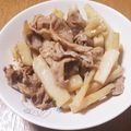kaori238's cooksnap of when they made ぱぱっと簡単に☆豚肉と長いも炒め☆.