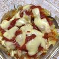 ★sakatera★'s cooksnap of when they made トマトソースリメイク！ポテトのチーズ焼き.