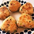 ぴぃー子's cooksnap of when they made 簡単♡ネギおかかチーズ醤油焼きおにぎり.
