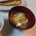 2児ママみきてぃ's cooksnap of when they made 三ツ葉 きのこ 卵のすまし汁(^ω^).