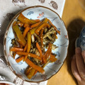 たべたべこ's cooksnap of when they made 《簡単♪小鉢》舞茸と人参のきんぴら.