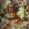 もりのりころ's cooksnap of when they made ご飯がススム！キャベツと鶏と卵の簡単炒め.