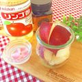 hikarin♪'s cooksnap of when they made メイソンジャーで リンゴピクルス.