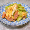 ＠迷子＠'s cooksnap of when they made キャベツとウインナーの卵とじ.