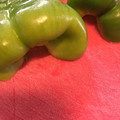 おうちごはん☆'s cooksnap of when they made ピーマンの種の取り方.
