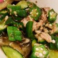 まりちゃん★。's cooksnap of when they made 旨辛☆きゅうりなすオクラの塩昆布浅漬け.