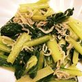 ぶっちー☆☆'s cooksnap of when they made 小松菜としらすの炒め物.