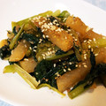 Z1R80E☆'s cooksnap of when they made 小松菜と大根とちりめんじゃこの炒め物.