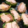 hitomi♪＊'s cooksnap of when they made シーチキンのピーマン詰め焼き.