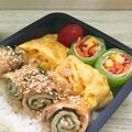 はらぺこしろうさぎ's cooksnap of when they made コーンとハムのオムレツ風卵焼き♪お弁当に.