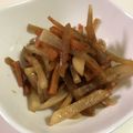 papikun's cooksnap of when they made にんじんと大根のきんぴら.