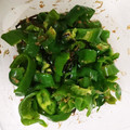 ☆アンシェル☆'s cooksnap of when they made 【簡単・美味しい】ピーマンのわさび和え.