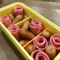 まり餅's cooksnap of when they made 巻くだけ簡単！！ハム薔薇♡.