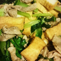 ジューシーmix's cooksnap of when they made 小松菜と豚肉と厚揚げのオイスター炒め.