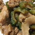 しばーちゃん's cooksnap of when they made 豚バラ肉とゴーヤのオイスターソース炒め.