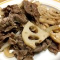 まろぴ～ぬ's cooksnap of when they made ご飯がすすむ君☆牛肉と蓮根のピリ辛炒め.