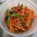 chie32's cooksnap of when they made ♪弁当女子♪ピーマンとにんじんのごま和え.