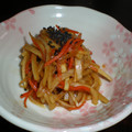 ちばと's cooksnap of when they made 節約！大根とにんじんの皮のきんぴら.