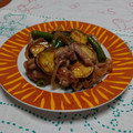 イチゴ、イチゴ。's cooksnap of when they made さつまいもと豚肉の塩炒め.