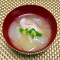 にきけん's cooksnap of when they made 冬瓜汁☆冬瓜と鶏のみそ汁.