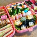 にしだんご's cooksnap of when they made ツムツム☆キャラ弁☆遠足☆チップ デール.