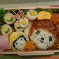 にしだんご's cooksnap of when they made おかかご飯でモンチッチのキャラ弁.